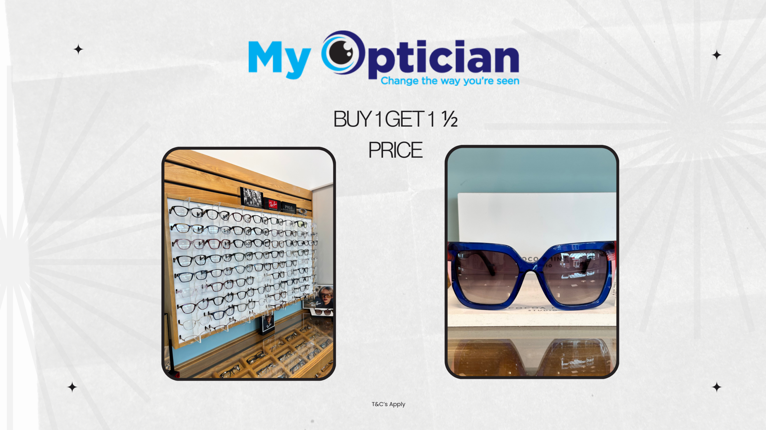 Buy 1 Get 1 Half Price at My Optician