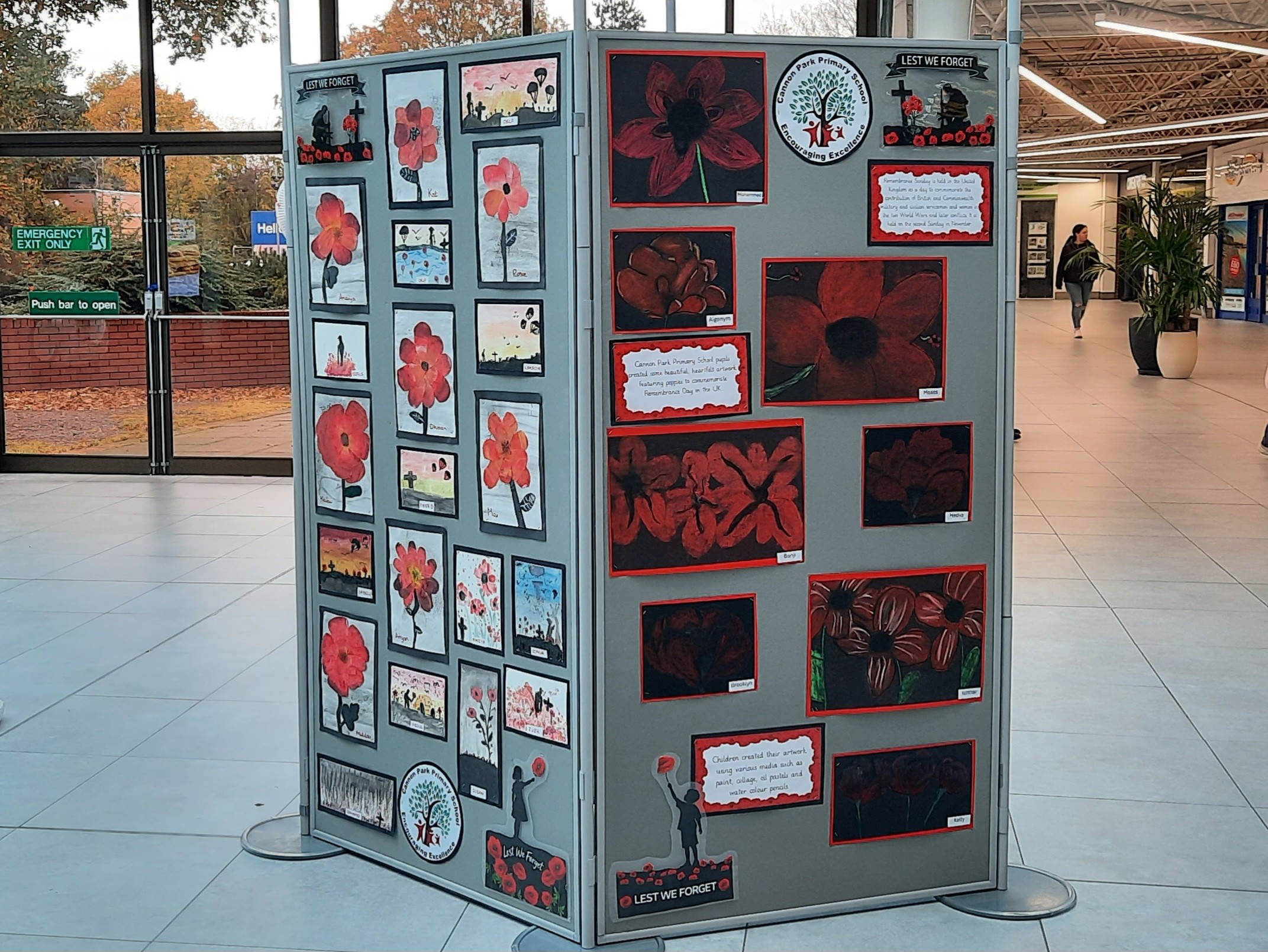 Local School Art Work to Commemorate Remembrance Day