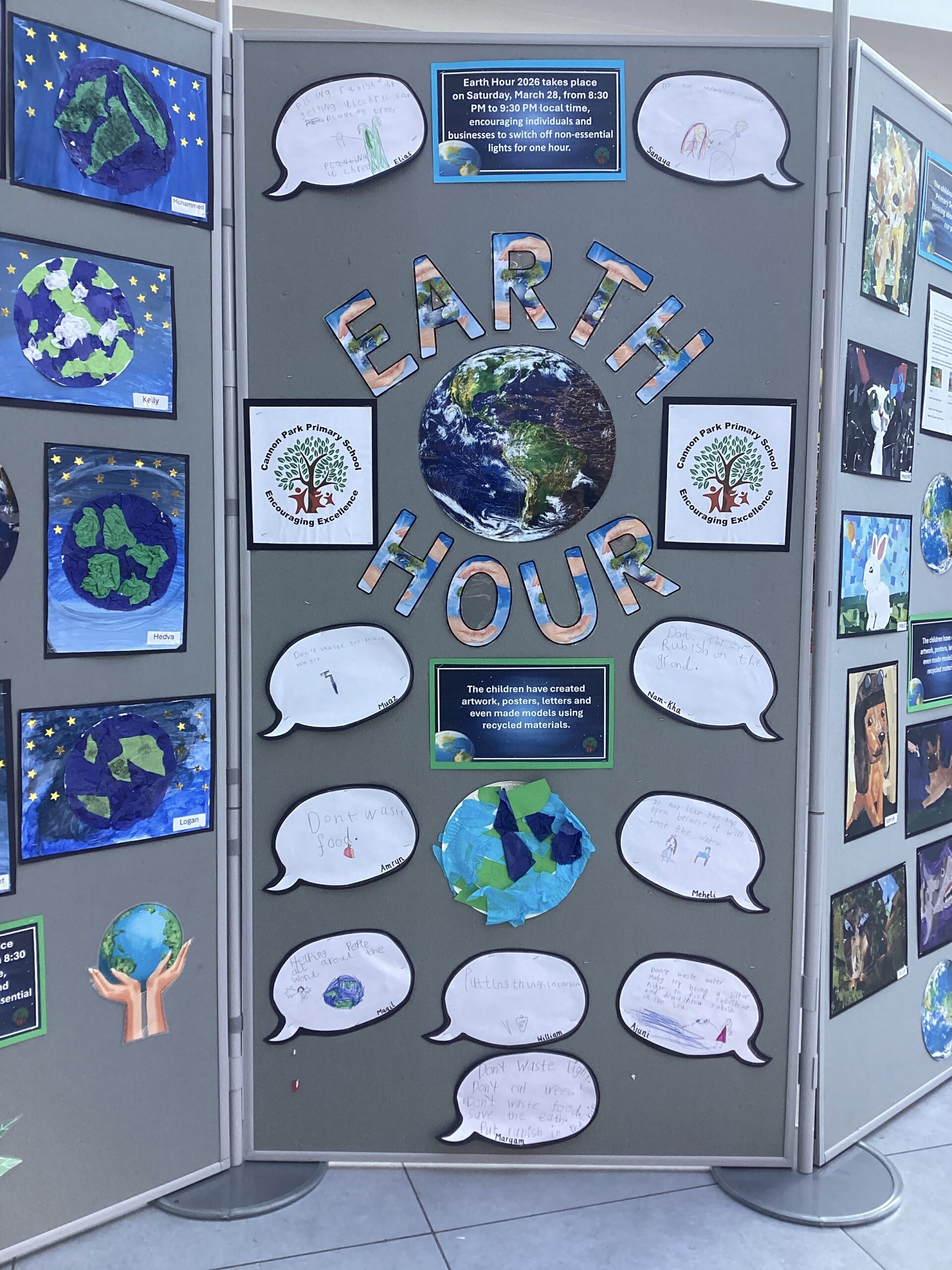 Celebrating Earth Hour: Cannon Park Primary’s Art Installation