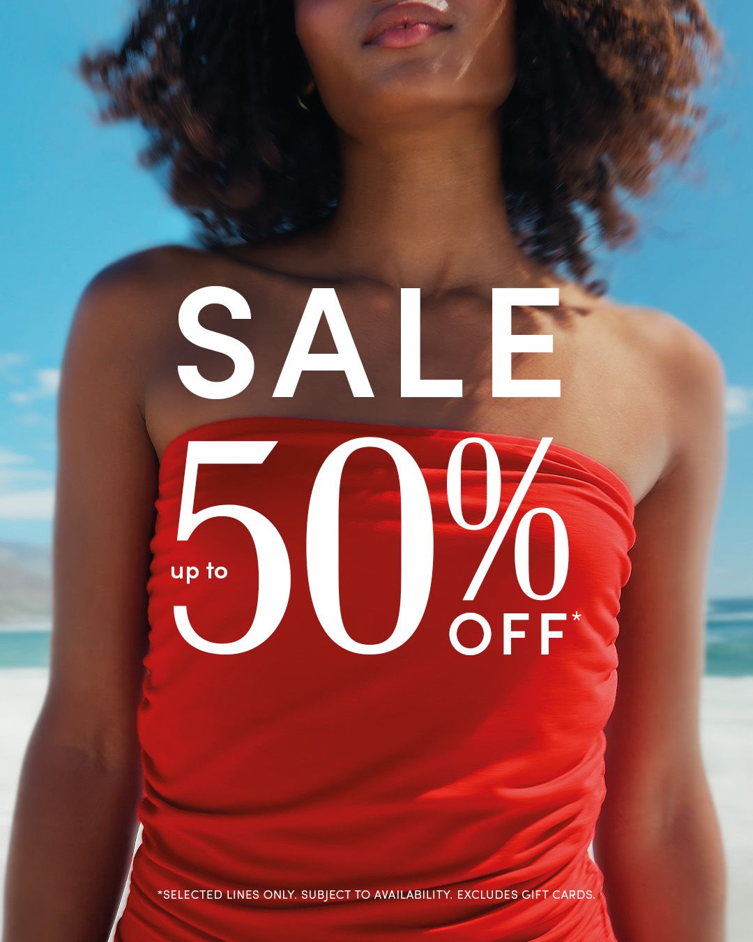 50% off at Peacocks